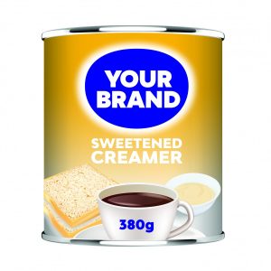 Private Label Dairy Products - Tailored branding solutions for sweetened condensed milk, available in soft packs, box packs, and tin cans.