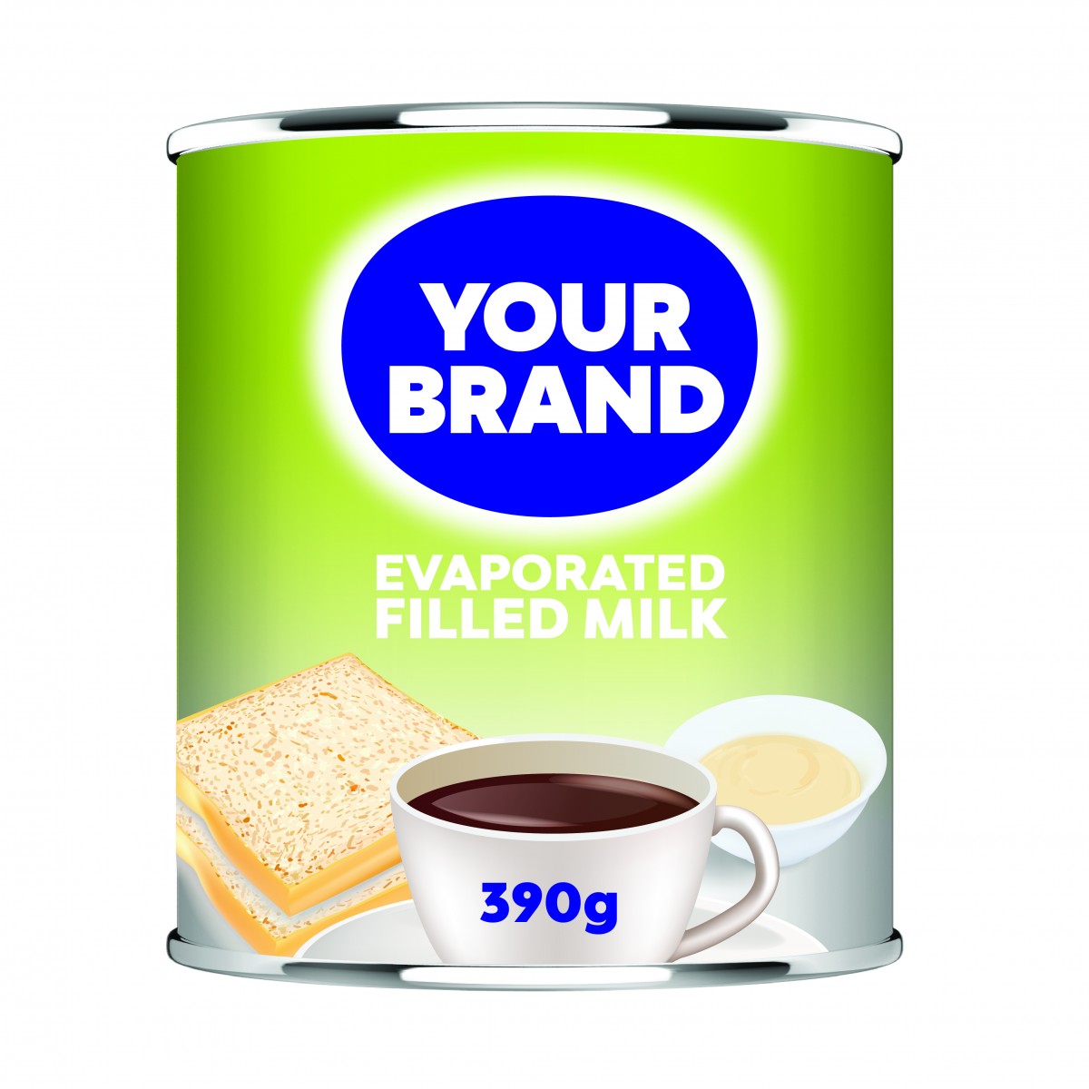 Private Label Dairy Products - High-quality evaporated milk with custom branding, offered in various packaging formats to meet diverse consumer needs.